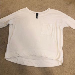 light blue/white oversized tee